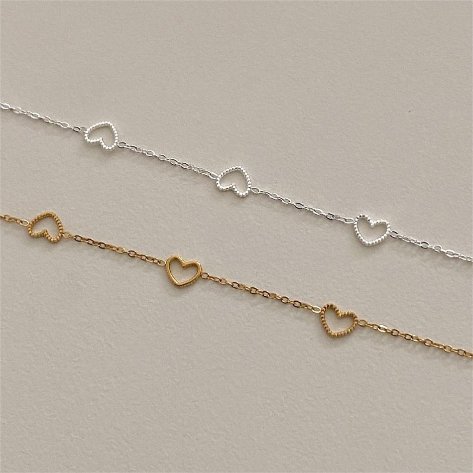 925 Sterling Silver Heart Bracelet